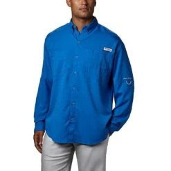 Columbia Men's Pfg Tamiami Ii Long Sleeve Shirt - Vivid Blue 4 Columbia Men's Pfg Tamiami Ii Long Sleeve Shirt - Vivid Blue -Ski Outlet Shop 13848 DEFAULT l