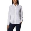Columbia Womens Pfg Tamiami ™ Ii Long Sleeve Shirt - White