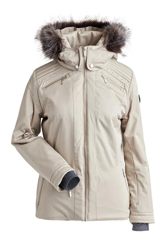 Nils Women's Margaux Faux Fur Jacket Nils Women's Margaux Faux Fur Jacket -Ski Outlet Shop 16547 CHAMPAGNE l