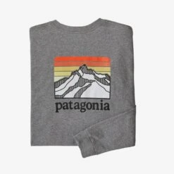 Patagonia Mens Long- Sleeved Line Logo Ridge Responsibili- Tee