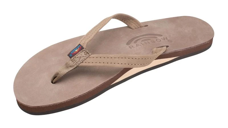 Rainbow Women's Single Layer Premier Leather With Arch Support And A 1/2 " Narrow Strap Rainbow Women's Single Layer Premier Leather With Arch Support And A 1/2 " Narrow Strap -Ski Outlet Shop 16724 DARKBROWN l