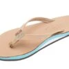 Rainbow Women's The Tropics - Single Layer Premier Leather With Colorful Mid Sole And A 1/2 " Narrow Strap