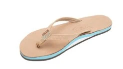 Rainbow Women's The Tropics - Single Layer Premier Leather With Colorful Mid Sole And A 1/2 " Narrow Strap