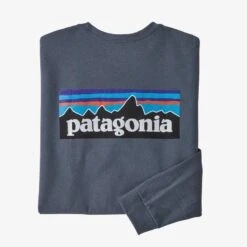 Patagonia Men's Long- Sleeved P- 6 Logo Responsibili- Tee -Ski Outlet Shop 17179 PLGY l