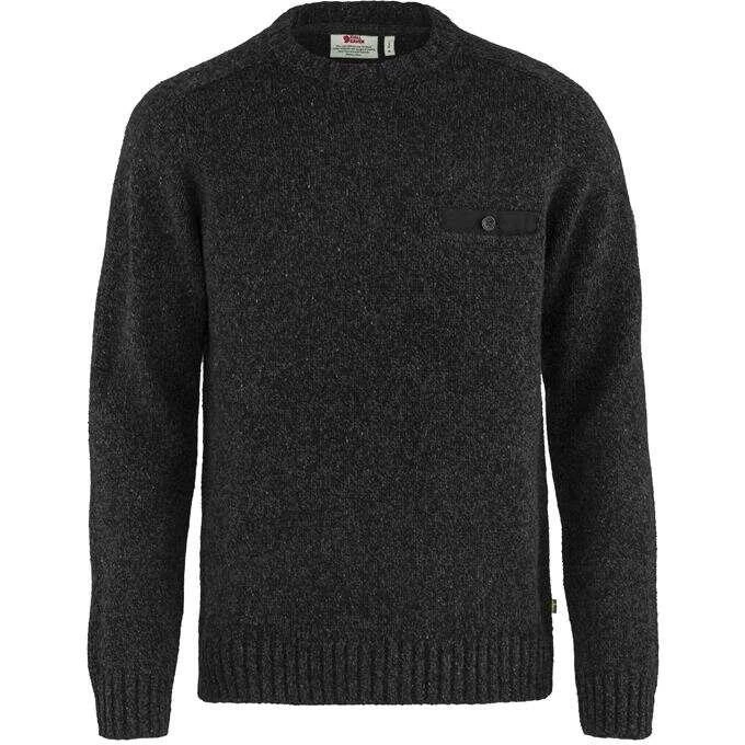 Fjallraven Men's Lada Round- Neck Sweater Fjallraven Men's Lada Round- Neck Sweater -Ski Outlet Shop 17710 BLACK l