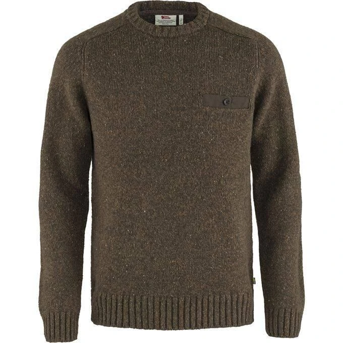 Fjallraven Men's Lada Round- Neck Sweater Fjallraven Men's Lada Round- Neck Sweater -Ski Outlet Shop 17710 BOGWOODBROWN l