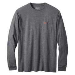 Pendleton Men's Deschutes Long- Sleeve Pocket Tee -Ski Outlet Shop 17748 DARKGREYHEATHER l