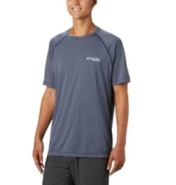 Columbia Men ’ S Pfg Terminal Tackle Heather Short Sleeve Shirt
