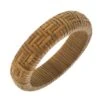 Canvas Aspen Rattan Statement Bangle In Brown