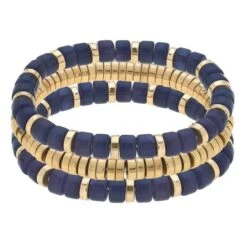 Canvas Brooklyn Resin Bead Bracelet Set Of 3