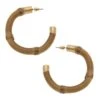 Canvas Style Felicity Bamboo Hoop Earrings In Natural