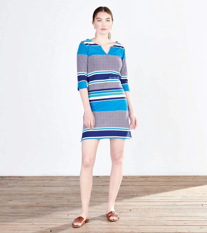 Hatley Women's Lucy Dress (Long)- Gardenside Stripes Hatley Women's Lucy Dress (Long)- Gardenside Stripes -Ski Outlet Shop 18727 GARDENSIDESTRIPES l