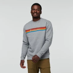 Cotopaxi Men's On The Horizon Organic Crew Sweatshirt 1 Cotopaxi Men's On The Horizon Organic Crew Sweatshirt -Ski Outlet Shop 19706 HEATHERGREY l