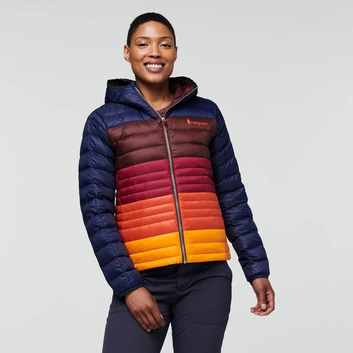 Cotopaxi Women's Fuego Down Hooded Jacket Colorblock Cotopaxi Women's Fuego Down Hooded Jacket Colorblock -Ski Outlet Shop 19710 MARITIMECHESTNUT l