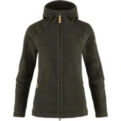Fjallraven Women's Kaitum Fleece Hooded Jacket -Ski Outlet Shop 19804 DEEPFOREST l