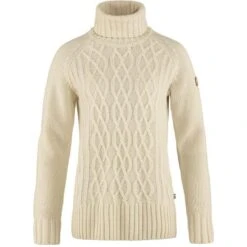 Fjallraven Women's Ovik Cable Knit Turtleneck