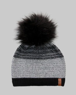 Obermeyer Girl's Tampa Ff Pom Beanie 1 Obermeyer Girl's Tampa Ff Pom Beanie -Ski Outlet Shop 20325 BLACK l