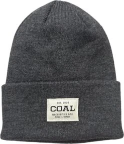 Coal Uniform Acyrlic Knit Cuff Beanie 5 Coal Uniform Acyrlic Knit Cuff Beanie -Ski Outlet Shop 20364 CHARCOAL l