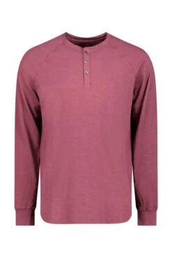 True Grit Men's Sueded Slub Henley