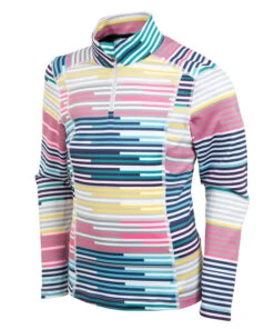 Sunice Girls ' Hailey Stretch Knit Half- Zip Pullover