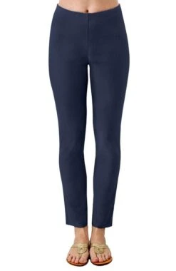 Gretchen Scott Cotton/Spandex Gripeless Pants - Solid