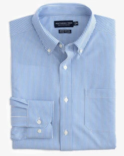 Southern Tide Men's Bengal Stripe Brrr Intercoastal Sport Shirt