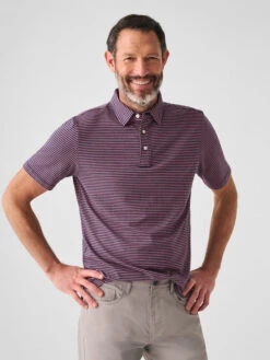 Faherty Men's Movement Short- Sleeve Polo