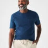 Faherty Men's Short- Sleeve Indigo Pocket Tee