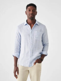 Faherty Men's Linen Laguna Shirt