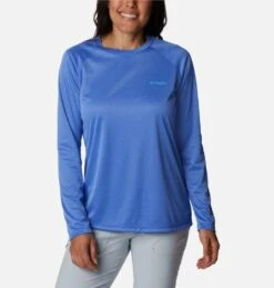 Columbia Women's Tidal Tee Pfg Heather Long Sleeve