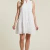 Tribal Women's Cotton Eyelet Dress