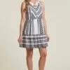 Tribal Women's Sleeveless Cotton Mini Dress