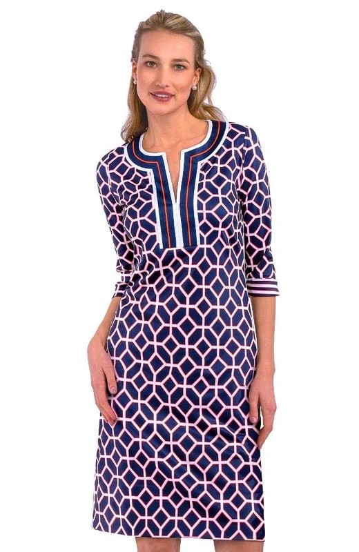 Gretchen Scott Women's Split Neck Dress Gretchen Scott Women's Split Neck Dress -Ski Outlet Shop 20822 LUCYINTHESKYNAVY l