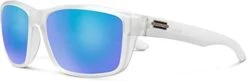 Suncloud Mayor Sunglasses (Matte Crystal, Polarized Blue Mirror Lens)
