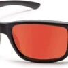 Suncloud Mayor Sunglasses (Matte Black, Polarized Red Mirror Lens)
