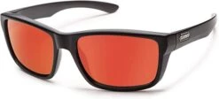 Suncloud Mayor Sunglasses (Matte Black, Polarized Red Mirror Lens)