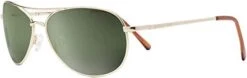 Suncloud Patrol Sunglasses (Gold, Polarized Gray Green Lens)