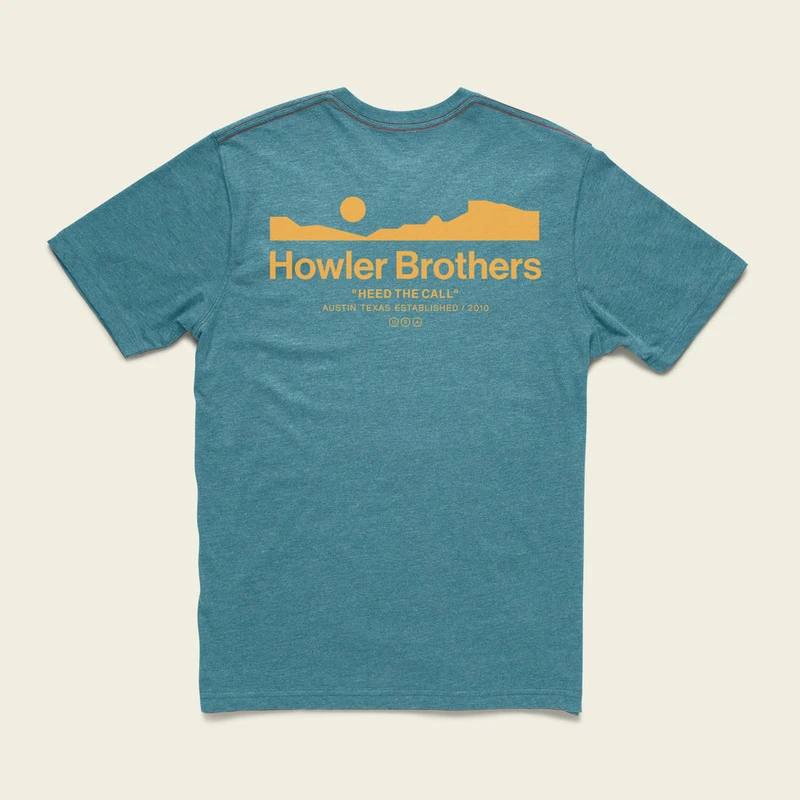 Howler Bros Howler Arroyo T- Shirt Howler Bros Howler Arroyo T- Shirt -Ski Outlet Shop 20854 PETROL l