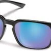 Suncloud Hundo Sunglasses (Black, Polarized Blue Frame)
