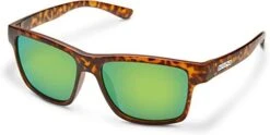 Suncloud A- Team Sunglasses (Matte Havana, Polarized Green Lens)