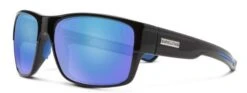 Suncloud Range Sunglasses (Black, Polarized Blue Lens)