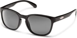 Suncloud Loveseat Sunglasses (Black, Polarized Gray Lens)
