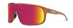 Suncloud Double Up Sunglasses (Matte Crystal Amber, Polarized Red Lens)
