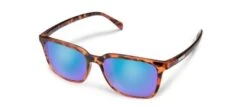 Suncloud Boundary Sunglasses (Matte Tortoise, Polarized Blue Lens)