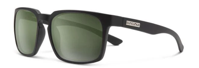 Suncloud Hundo Sunglasses (Matte Black, Polarized Green Lens) Suncloud Hundo Sunglasses (Matte Black, Polarized Green Lens) -Ski Outlet Shop 20887 DEFAULT l