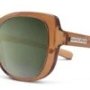 Suncloud Beyond Sunglasses (Transparent Brown, Polarized Green Lens)