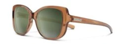 Suncloud Beyond Sunglasses (Transparent Brown, Polarized Green Lens)