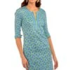 Gretchen Scott Jersey Split Neck Dress - Lucy In The Sky With Diamonds