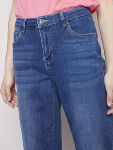 Charlie B Women's Stretch Denim Wide Leg Pant With Frayed Edge Charlie B Women's Stretch Denim Wide Leg Pant With Frayed Edge -Ski Outlet Shop C5324R c