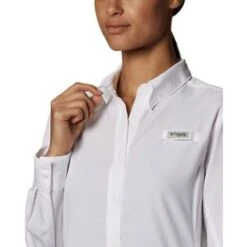 Columbia Womens Pfg Tamiami ™ Ii Long Sleeve Shirt - White -Ski Outlet Shop FL7278 100 a6